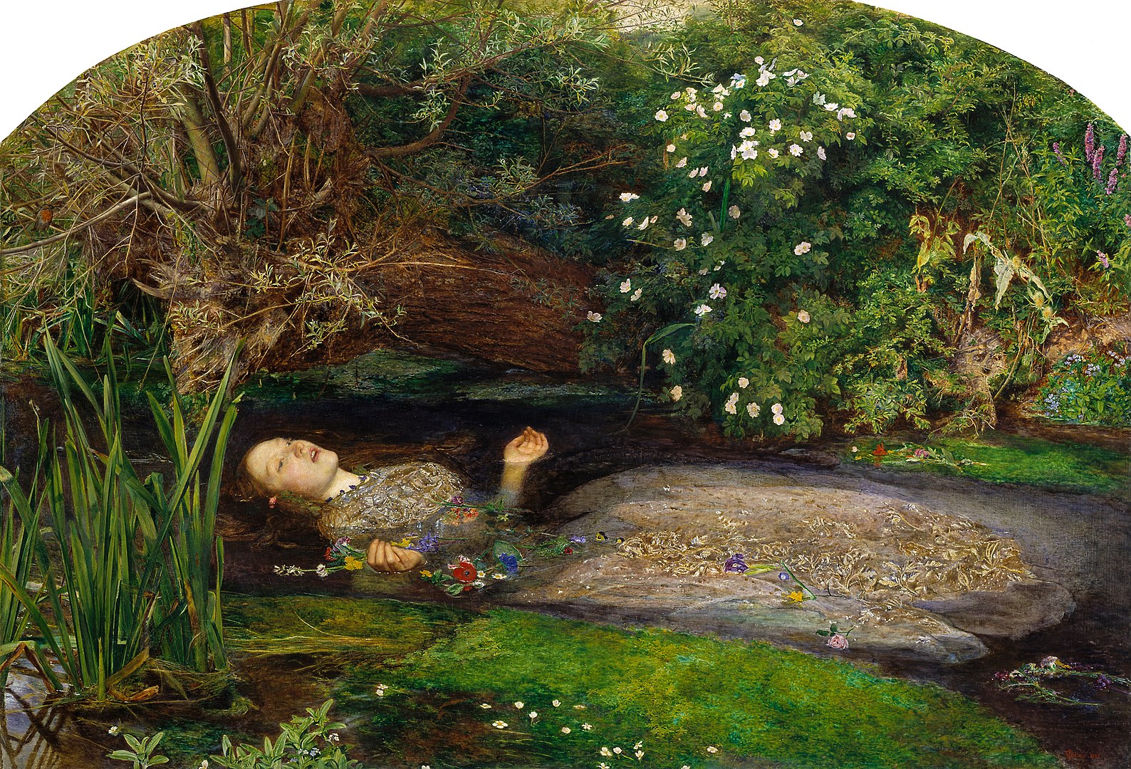 John Everett Millais - Ophélie