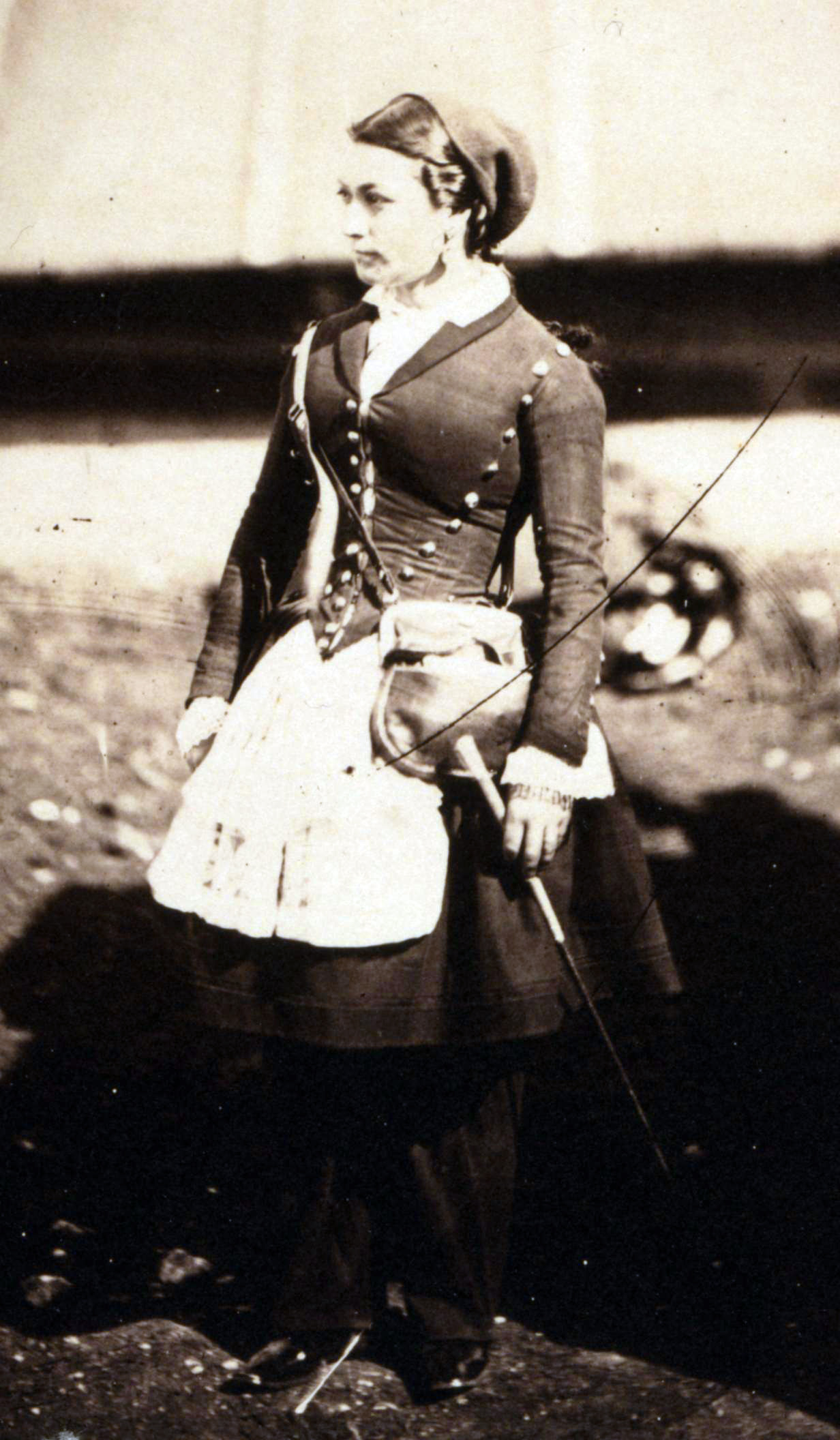 Une cantinière française durant la guerre de Crimée en 1855, photographiée par Roger Fenton